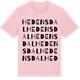 Pink Cotton t-shirt med Hedensdal ordlek t-shirt