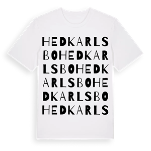 Hedkarlsbo ordlek t-shirt – ekologisk bomull t-shirt från Pinshirt
