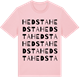 Pink Cotton t-shirt med Hedsta ordlek t-shirt