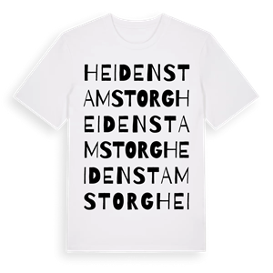 Heidenstams torg ordlek t-shirt – ekologisk bomull t-shirt från Pinshirt
