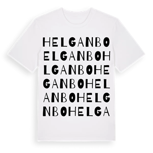 Helganbo ordlek t-shirt – ekologisk bomull t-shirt från Pinshirt