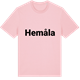 Pink Cotton t-shirt med Hemåla fetstil t-shirt