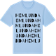 Blue Soul t-shirt med Hemlunda ordlek t-shirt