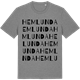 Mid Heather Gray t-shirt med Hemlunda ordlek t-shirt
