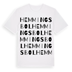 Hemmingsbol ordlek t-shirt – ekologisk bomull t-shirt från Pinshirt