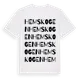 White t-shirt med Hemskogen ordlek t-shirt