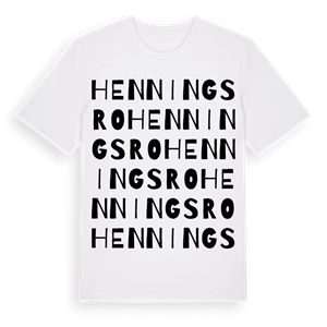 Henningsro ordlek t-shirt – ekologisk bomull t-shirt från Pinshirt