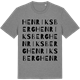 Mid Heather Gray t-shirt med Henriksberg ordlek t-shirt