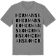 Mid Heather Gray t-shirt med Hermansbo ordlek t-shirt