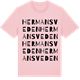 Pink Cotton t-shirt med Hermansveden ordlek t-shirt