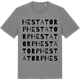 Mid Heather Gray t-shirt med Hestatorp ordlek t-shirt
