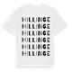 White t-shirt med Hillinge ordlek t-shirt