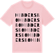 Pink Cotton t-shirt med Hindersbo ordlek t-shirt