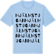 Blue Soul t-shirt med Hjälmstugan ordlek t-shirt