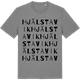 Mid Heather Gray t-shirt med Hjälstavik ordlek t-shirt