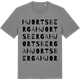 Mid Heather Gray t-shirt med Hjortsberga ordlek t-shirt