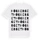 White t-shirt med Högberget ordlek t-shirt