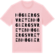 Pink Cotton t-shirt med Högbergsvreten ordlek t-shirt