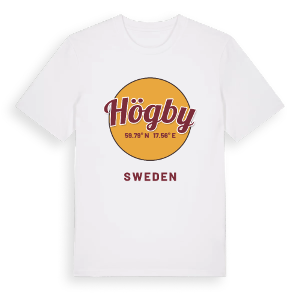 Högby cirkel t-shirt – ekologisk bomull t-shirt från Pinshirt