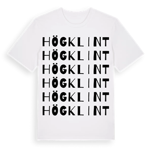 Högklint ordlek t-shirt – ekologisk bomull t-shirt från Pinshirt