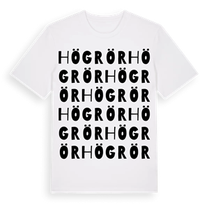 Högrör ordlek t-shirt – ekologisk bomull t-shirt från Pinshirt