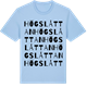 Blue Soul t-shirt med Högslåttan ordlek t-shirt