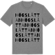 Mid Heather Gray t-shirt med Högslåttan ordlek t-shirt