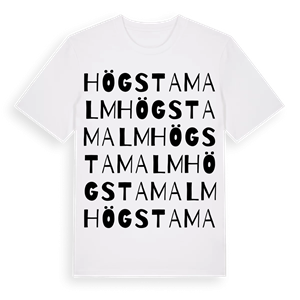 Högsta Malm ordlek t-shirt – ekologisk bomull t-shirt från Pinshirt