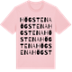 Pink Cotton t-shirt med Högstena ordlek t-shirt
