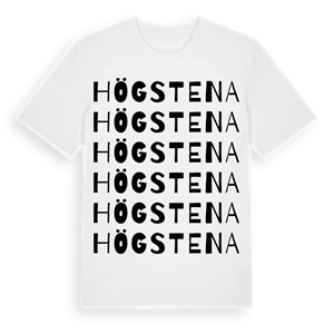 Högstena ordlek t-shirt – ekologisk bomull t-shirt från Pinshirt