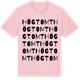 Pink Cotton t-shirt med Högtomt ordlek t-shirt