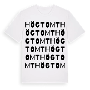Högtomt ordlek t-shirt – ekologisk bomull t-shirt från Pinshirt