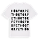 White t-shirt med Högtorpet ordlek t-shirt