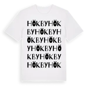 Hökby ordlek t-shirt – ekologisk bomull t-shirt från Pinshirt