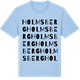 Blue Soul t-shirt med Holmsberg ordlek t-shirt