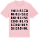 Pink Cotton t-shirt med Holmsberg ordlek t-shirt