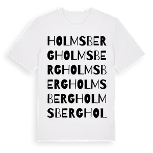 Holmsberg ordlek t-shirt – ekologisk bomull t-shirt från Pinshirt