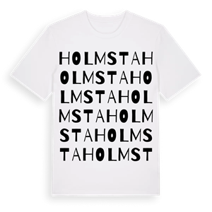 Holmsta ordlek t-shirt – ekologisk bomull t-shirt från Pinshirt