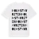 White t-shirt med Holmstavreten ordlek t-shirt