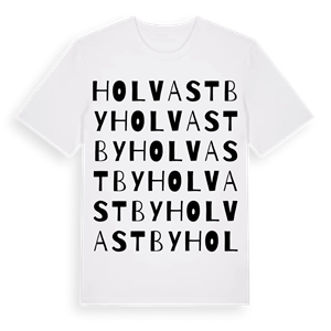 Holvastby ordlek t-shirt – ekologisk bomull t-shirt från Pinshirt