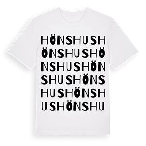 Hönshus ordlek t-shirt – ekologisk bomull t-shirt från Pinshirt