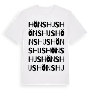 Hönshus ordlek t-shirt – ekologisk bomull t-shirt från Pinshirt