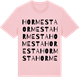 Pink Cotton t-shirt med Hormesta ordlek t-shirt