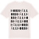 Vintage White t-shirt med Hornhäll ordlek t-shirt