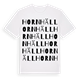 Hornhäll ordlek t-shirt