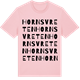 Pink Cotton t-shirt med Hornsvreten ordlek t-shirt