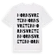 White t-shirt med Hornsvreten ordlek t-shirt