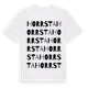 White t-shirt med Horrsta ordlek t-shirt