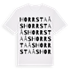 Horrsta ås ordlek t-shirt