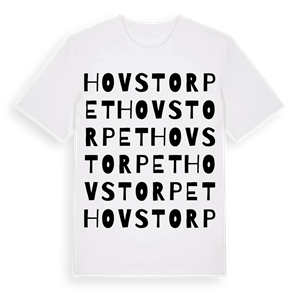 Hovstorpet ordlek t-shirt – ekologisk bomull t-shirt från Pinshirt